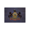 Wile E. Wood 20 x 14 in. Pennsylvania State Flag Wood Art FLPA-2014